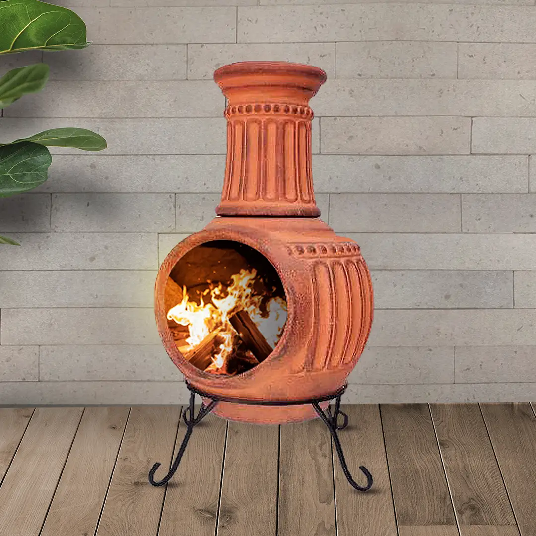 Best Life Patio | Sahara Orange Chiminea
