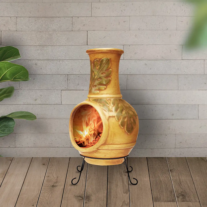 Best Life Patio | Leaves Chiminea