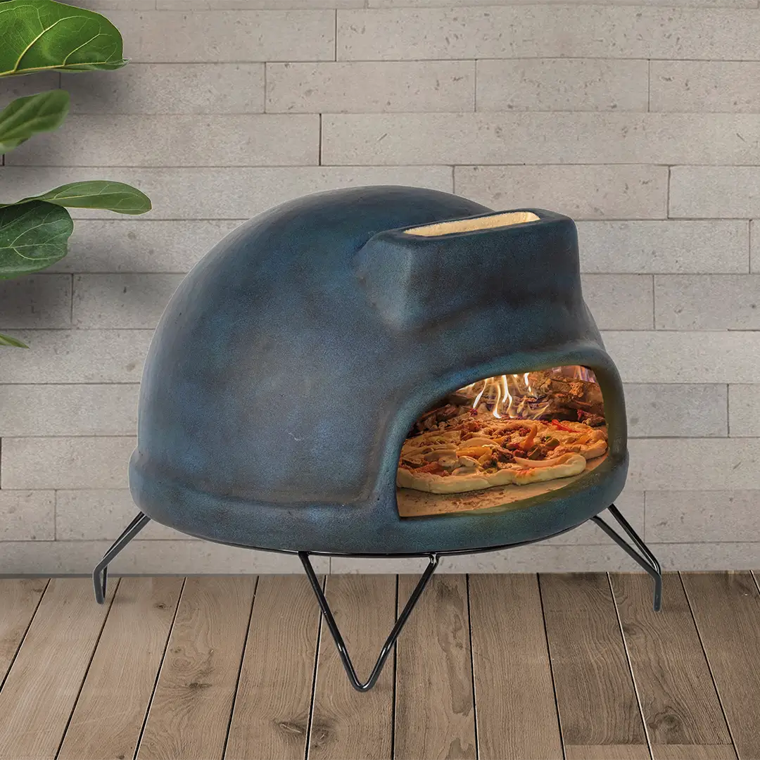 Best Life Patio | Glacier Blue Pizza Oven